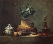Jean Baptiste Simeon Chardin Round cake France oil painting reproduction